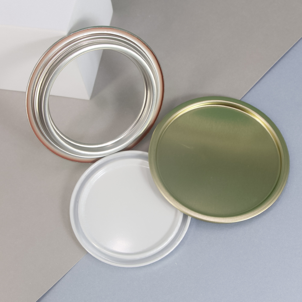 83mm round tin can components white