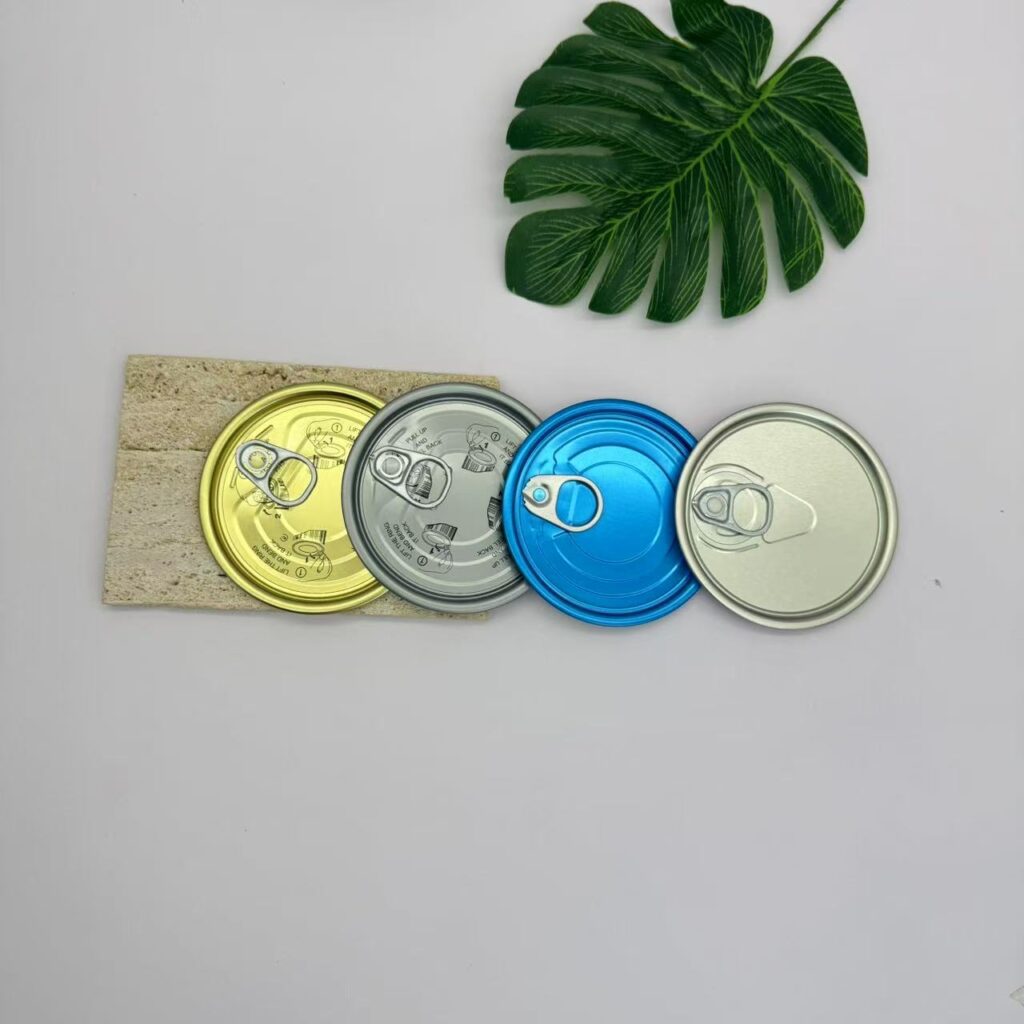 83mm wide mouth lid, 307 easy open end, soup can lids, leak-proof can ends, stew packaging lids, double curl can ends 1