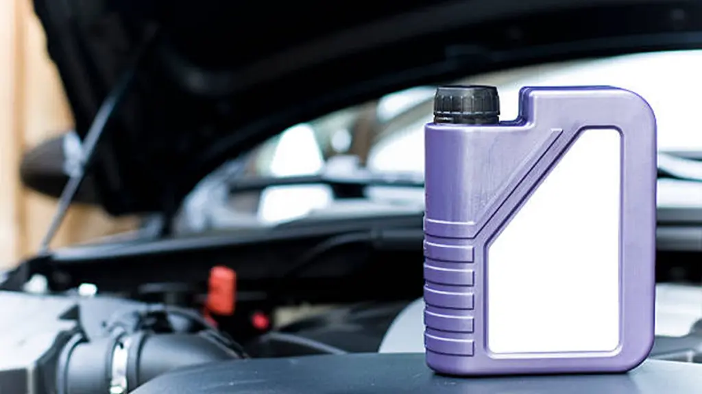 A bottle of engine oil