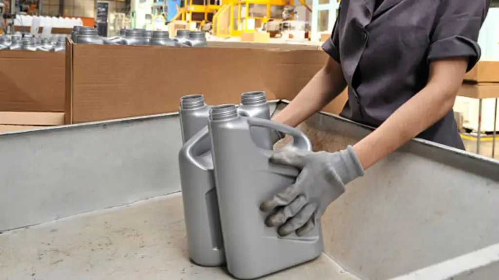 engine oil bottles on the desk