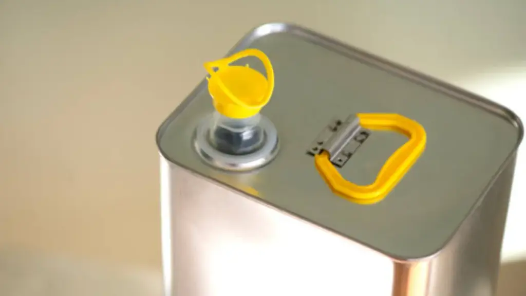 metal tin can with plastic cap