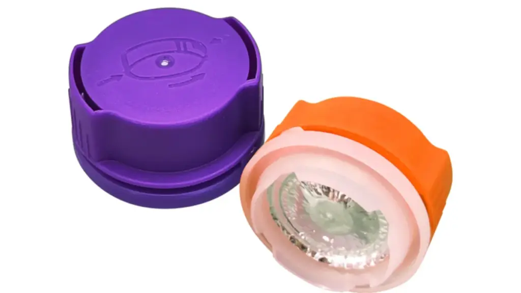 32mm fuel additive plastic cap with aluminium foil