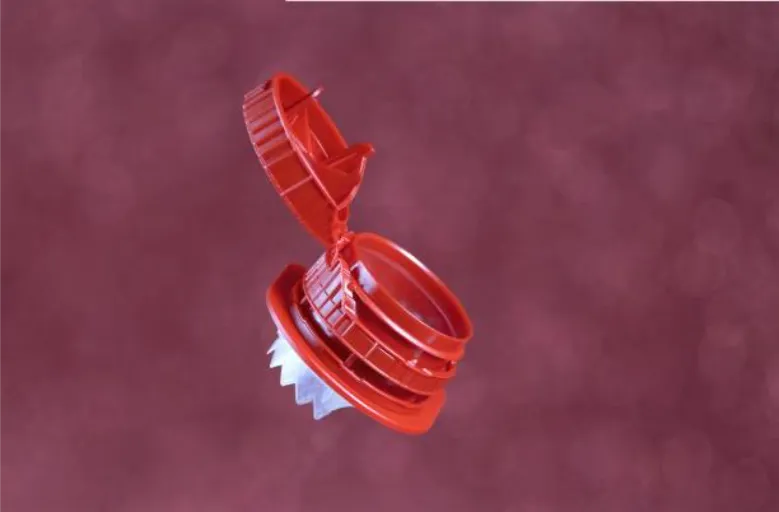 Innovative and useful cap attached to the container