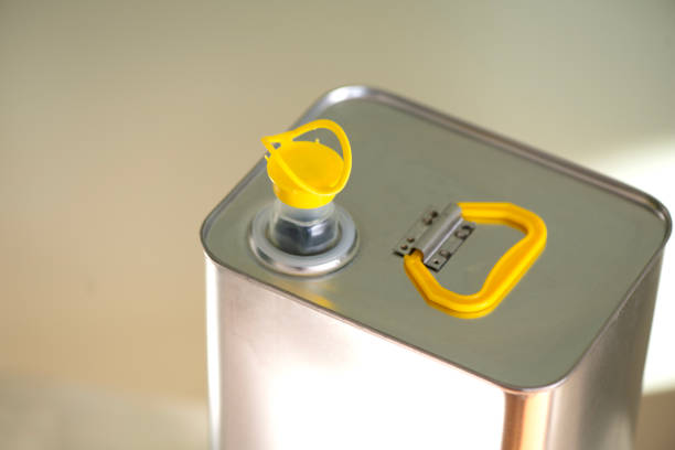 White Metal Tin for olive oil